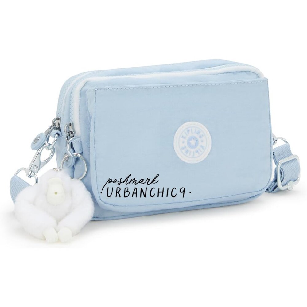 NWT KIPLING Abanu Multi Convertible Crossbody Bag - Frost Blue